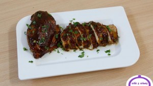 صدور الدجاج بصوص الباربيكيو